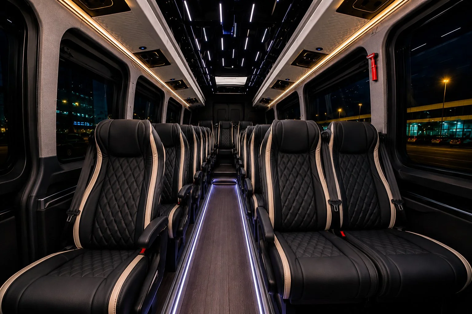 VIP minibus interieur